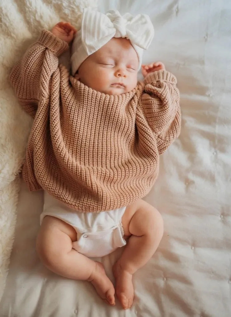 Tansy Knit Sweater in Brown | Reverie Threads