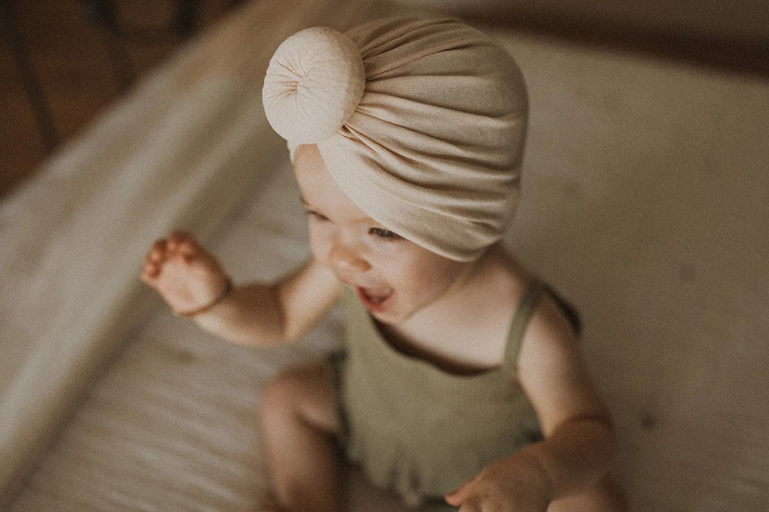 Knot Turban in Cream