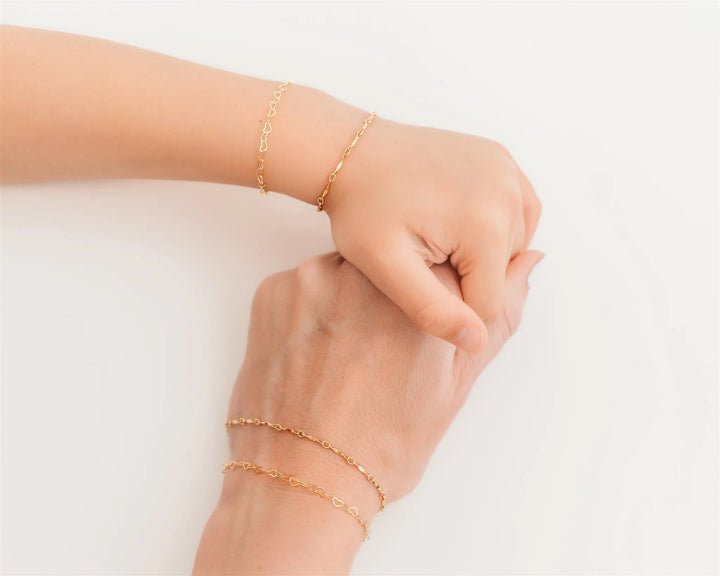 Mommy & Me Golden Love Bracelet - 14K Gold Filled