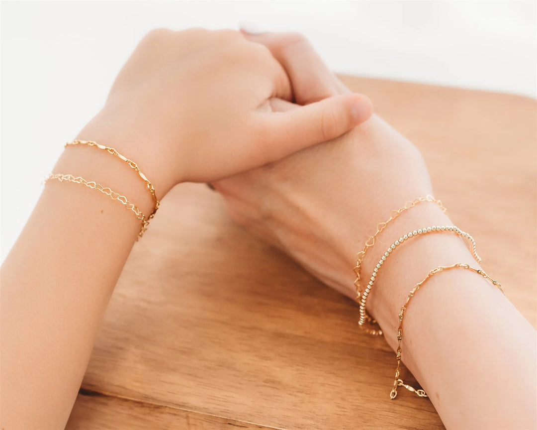 Mommy & Me Golden Love Bracelet - 14K Gold Filled