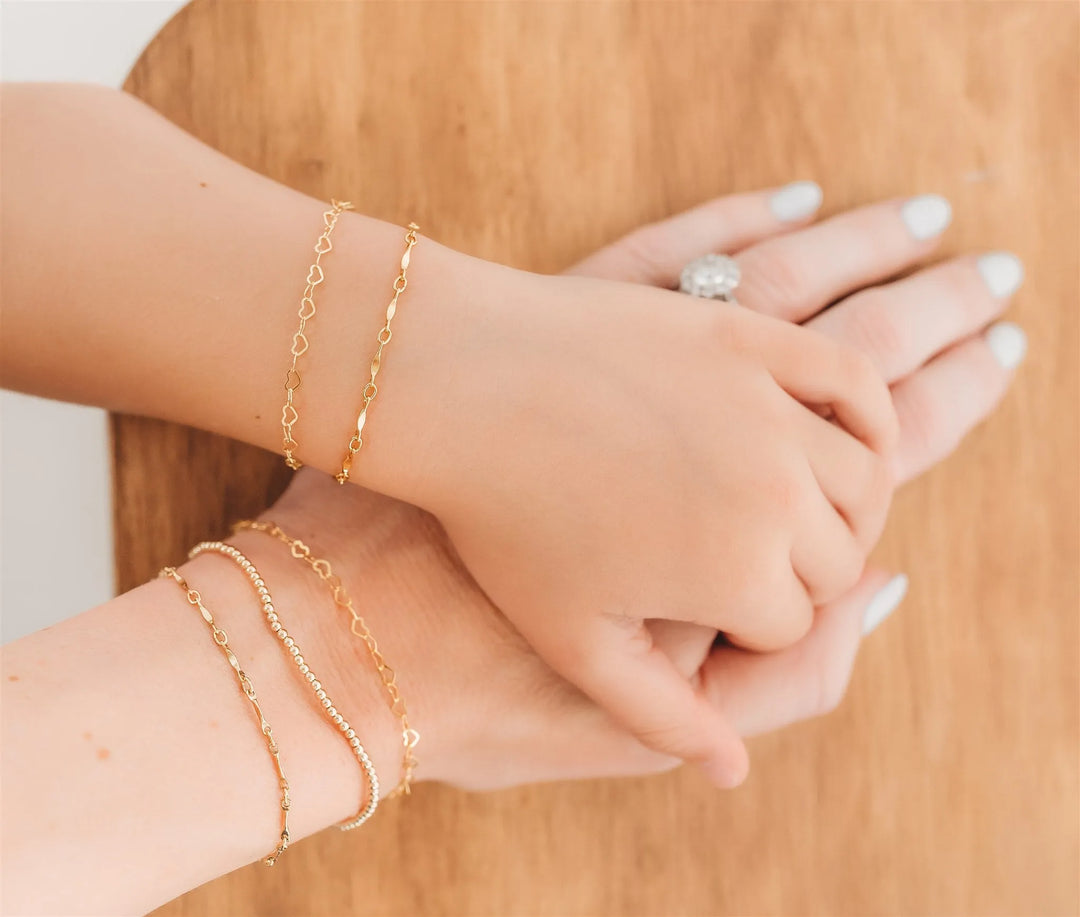 Mommy & Me Golden Love Bracelet - 14K Gold Filled