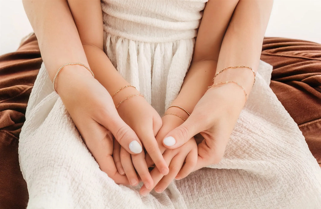 Mommy & Me Golden Love Bracelet - 14K Gold Filled