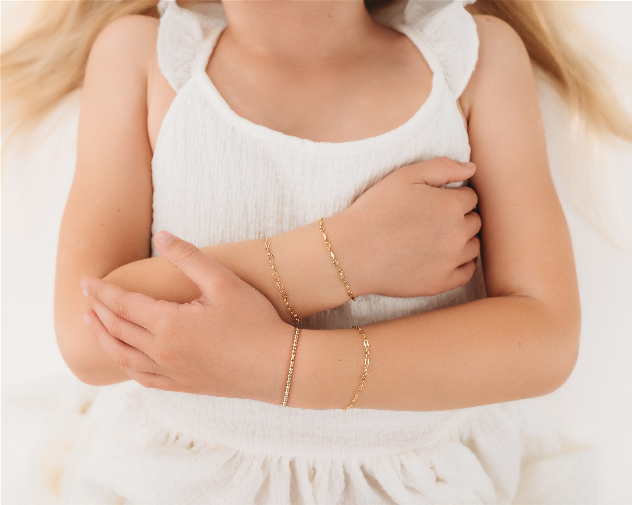 Gold newest mom and baby bracelet