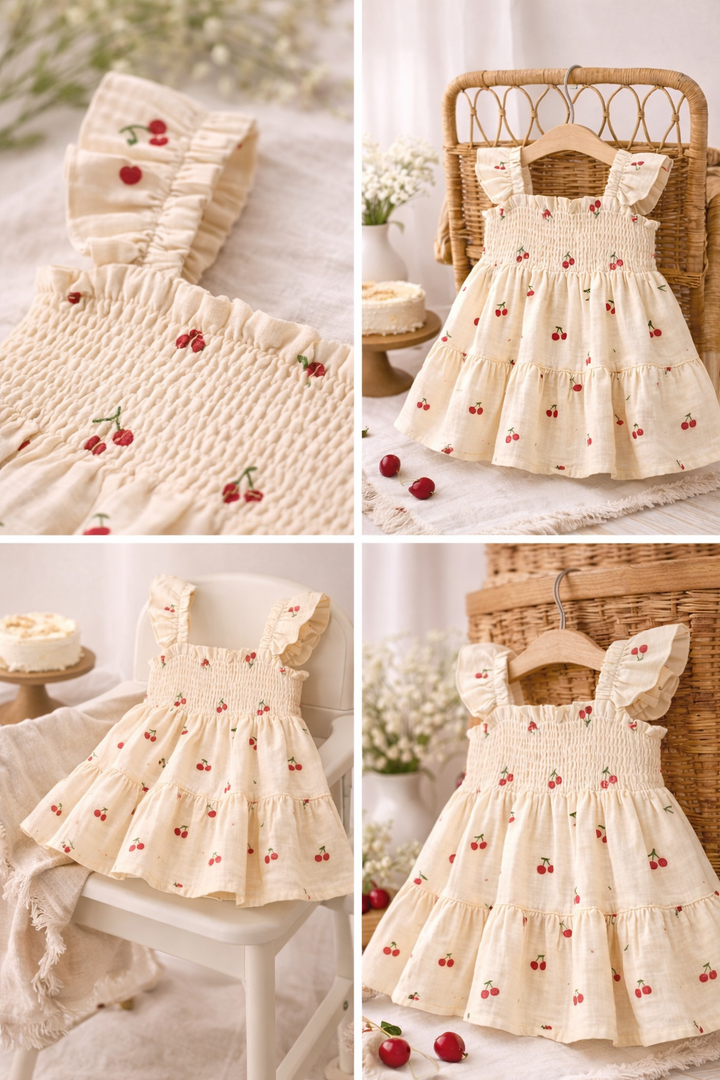 Cherry Darling Tiered Dress