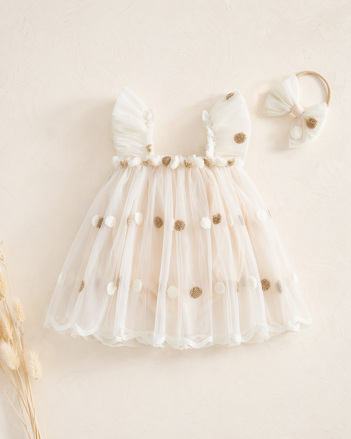 Golden Dottie Tulle Dress