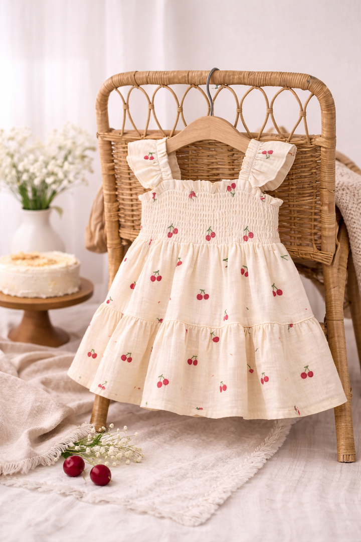 Cherry Darling Tiered Dress