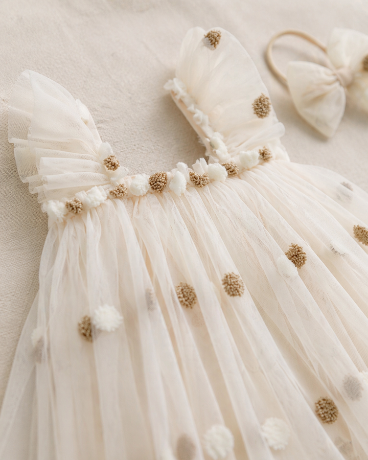 Golden Dottie Tulle Dress