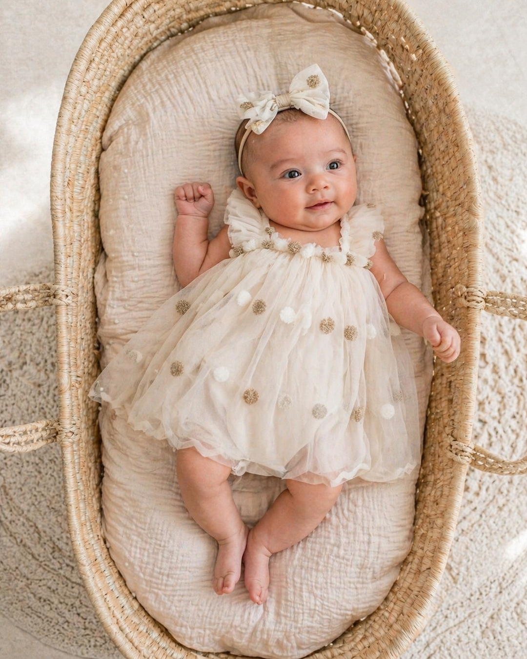 Golden Dottie Tulle Dress