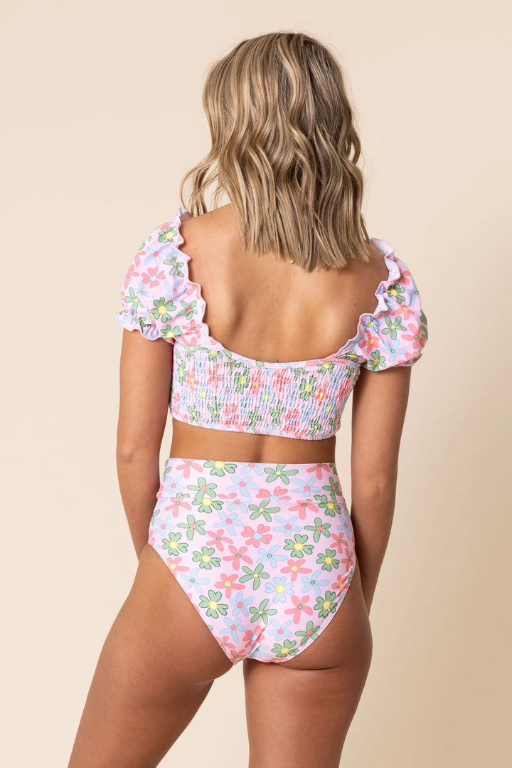 Women's Sleeved Bikini | Colorful Floral