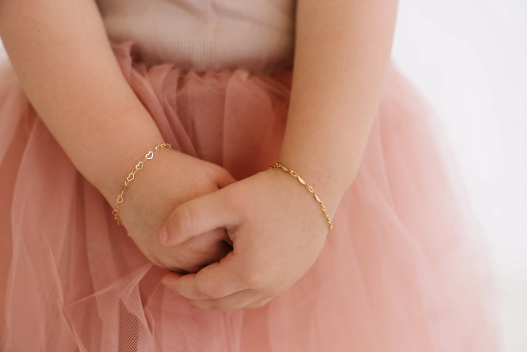 Mommy and me gold bracelets clearance