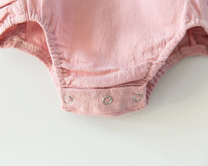 Evelyn Romper in Blush Pink - Reverie Threads