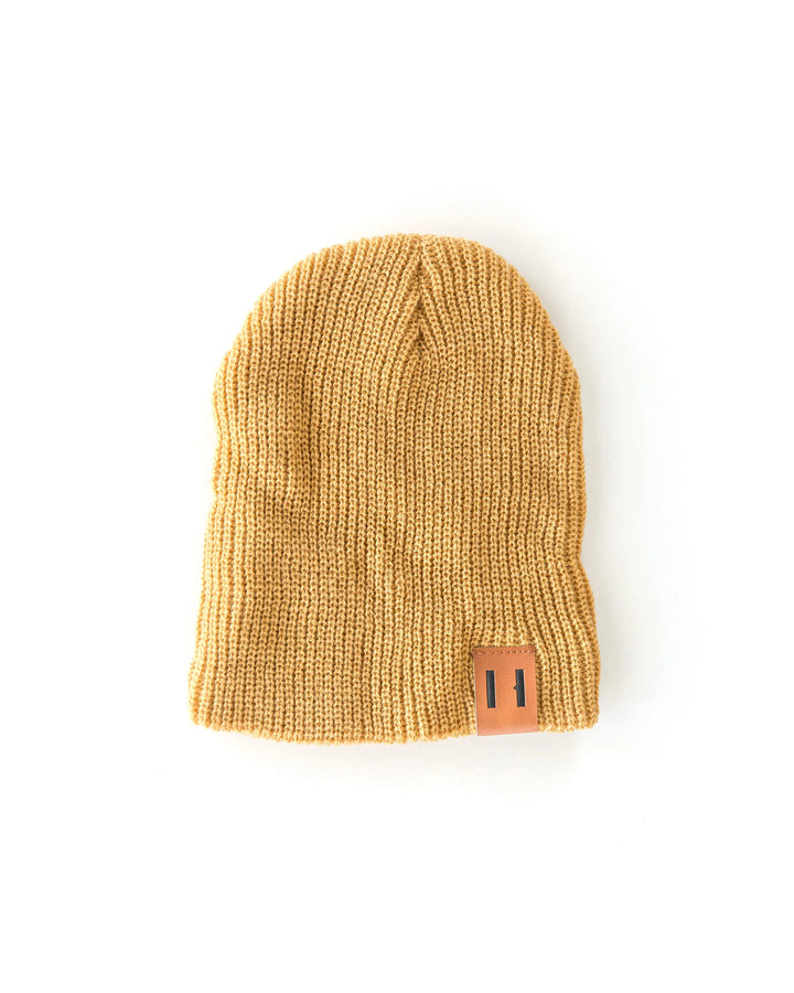 Daddy & Me Dude Beanie in Mustard Yellow - Reverie Threads