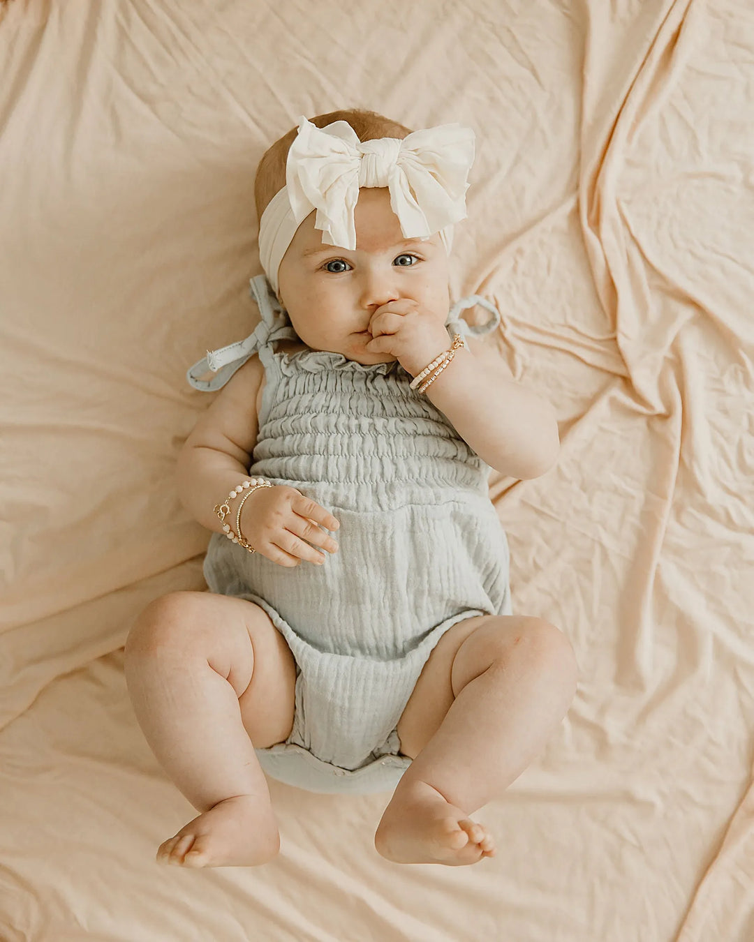 Hot Mess Nylon Headband in Ivory