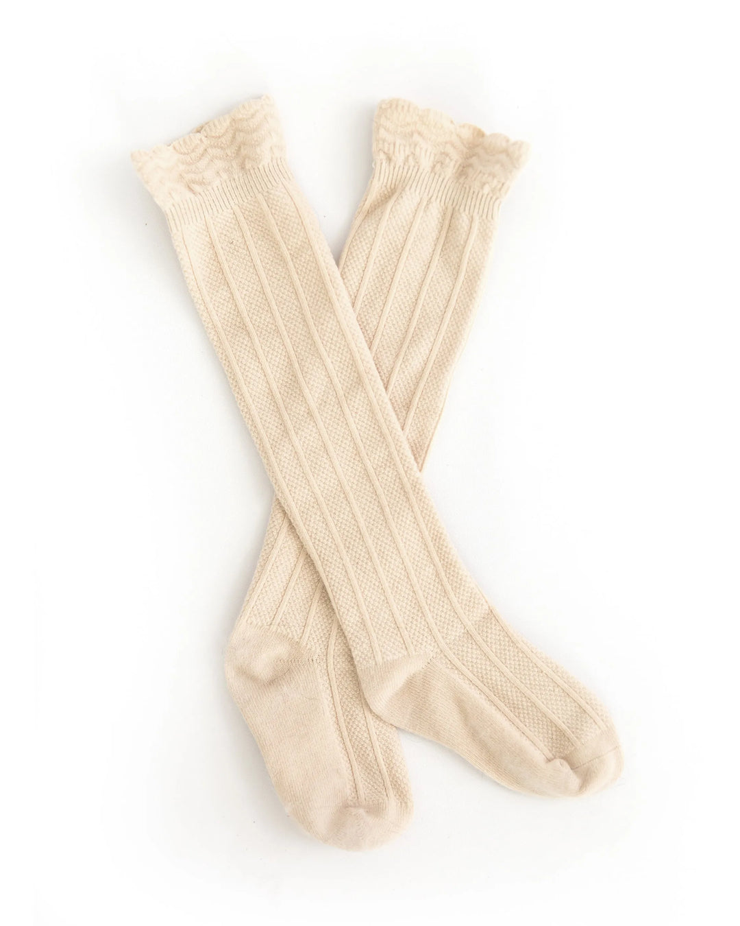 Knee High Socks in Beige - Reverie Threads