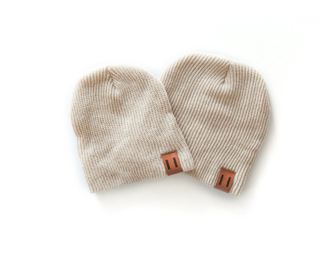 Daddy & Me Dude Beanie in Oatmeal - Reverie Threads