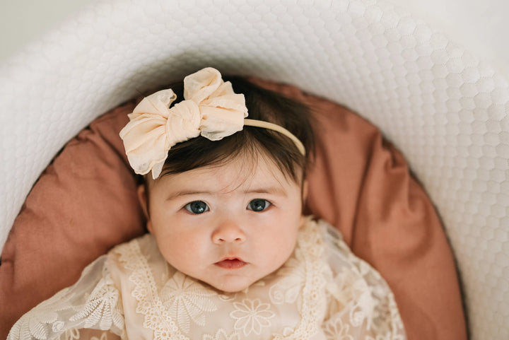 Harlow Headband in Beige