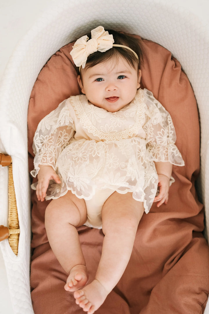 Harlow Headband in Beige