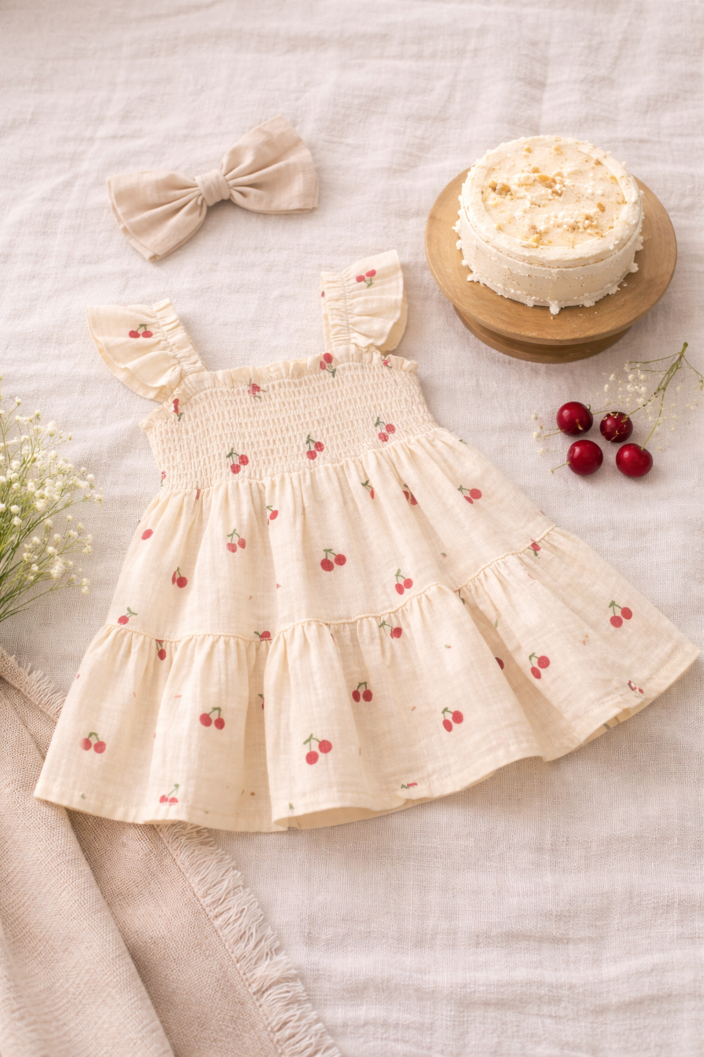 Cherry Darling Tiered Dress