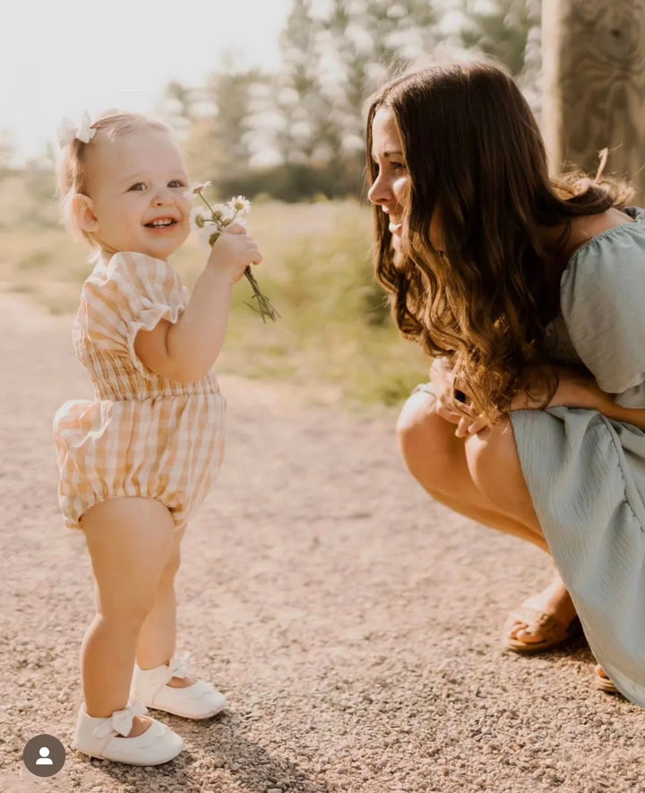 Greta Romper in Buffalo Beige