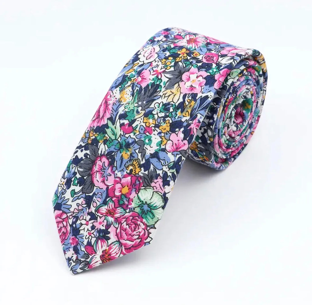 Men's Skinny Tie in Retro Radiance