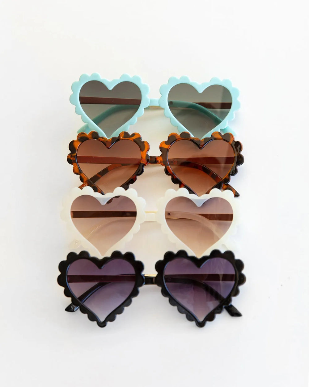 Heart Eye Sunnies in Cream