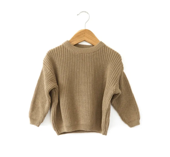 Tansy Knit Sweater in Brown