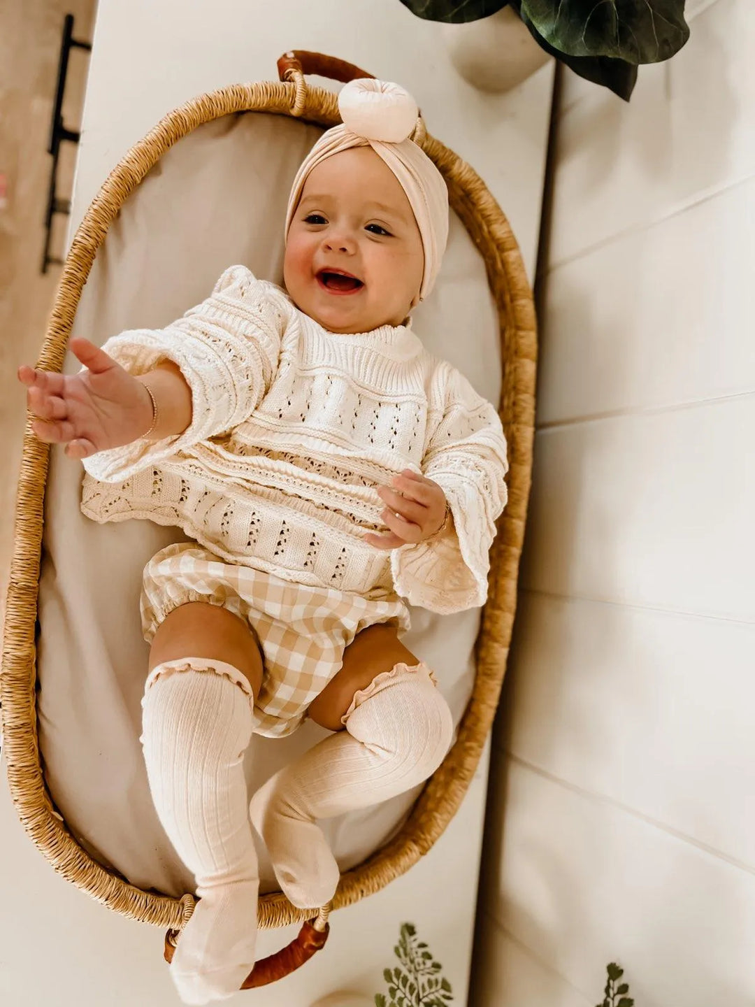 Eden Socks in Beige