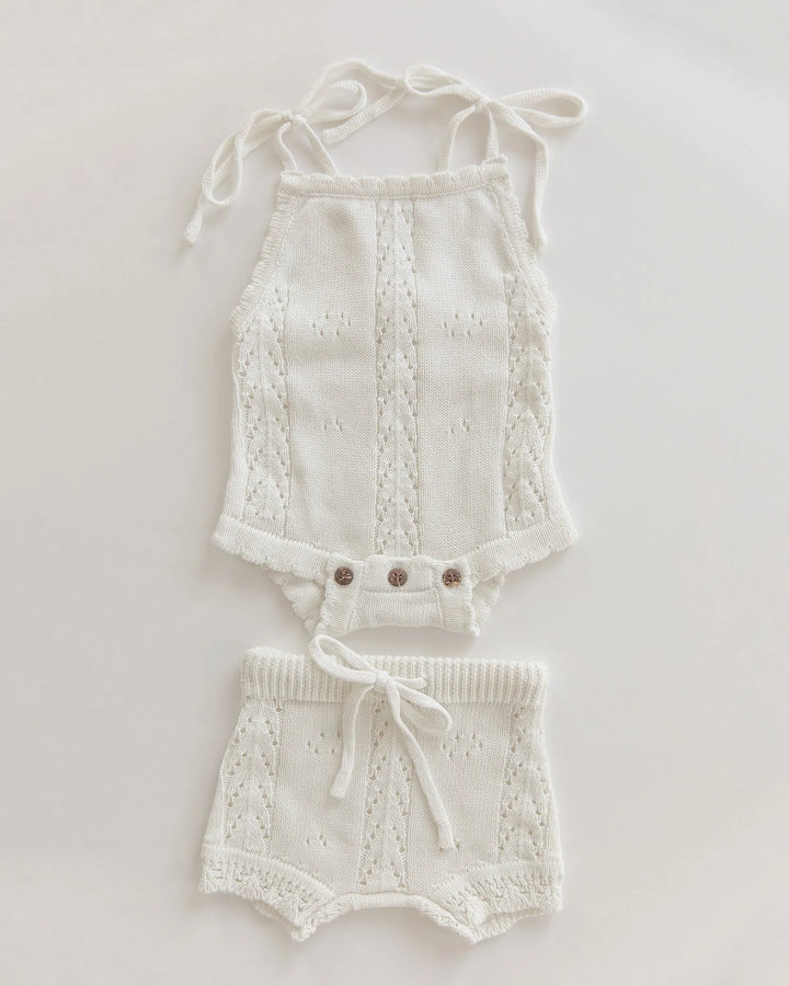 Brynn Knitted Outfit in White