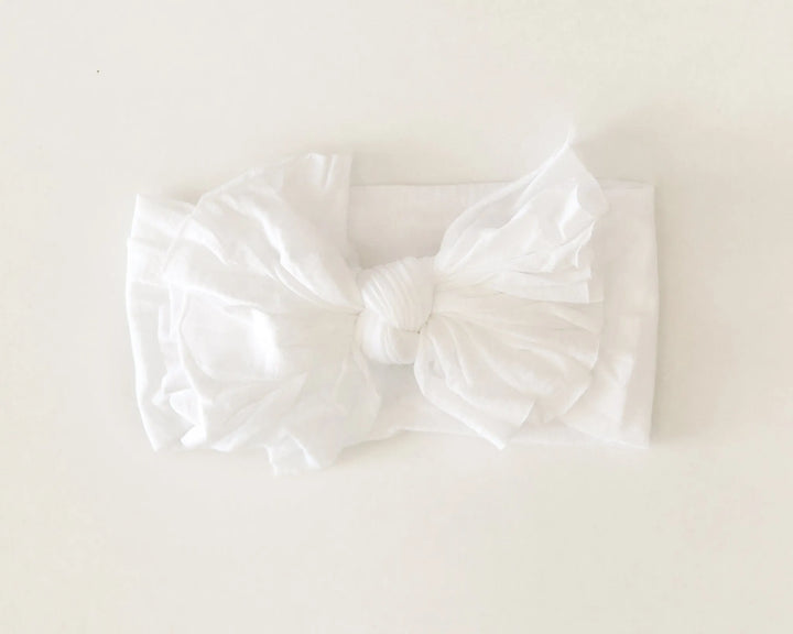 Hot Mess Nylon Headband in White - Reverie Threads