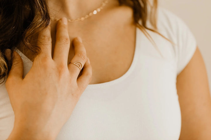 Gold Filled Rainbow Ring