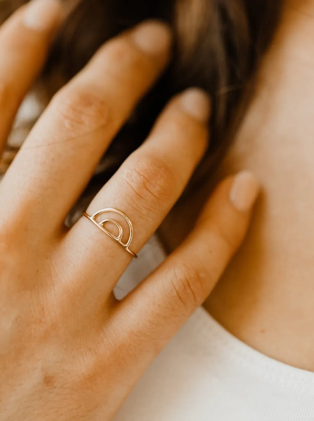 Gold Filled Rainbow Ring