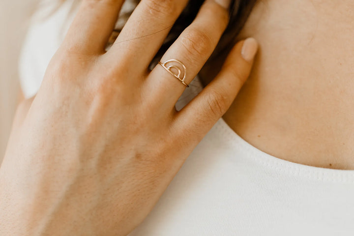 Gold Filled Rainbow Ring