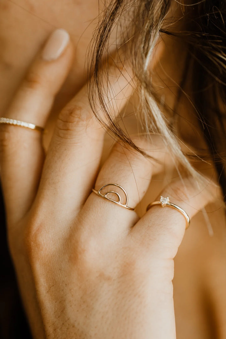 Gold Filled Rainbow Ring