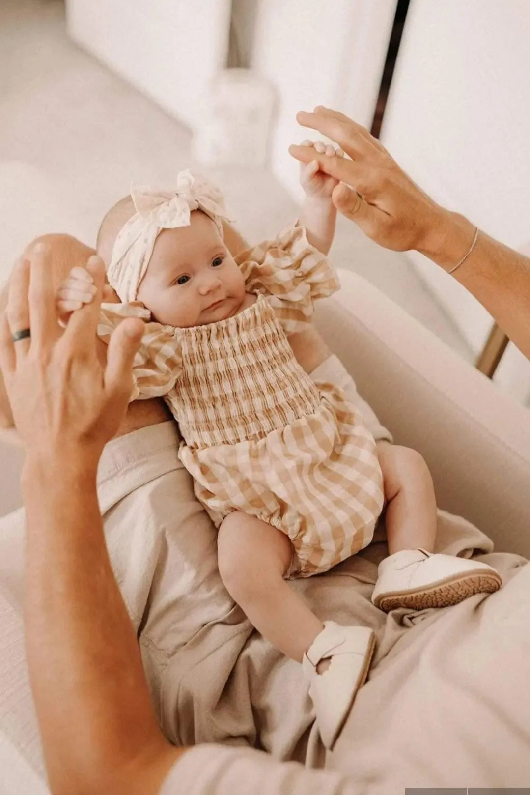 Greta Romper in Buffalo Beige