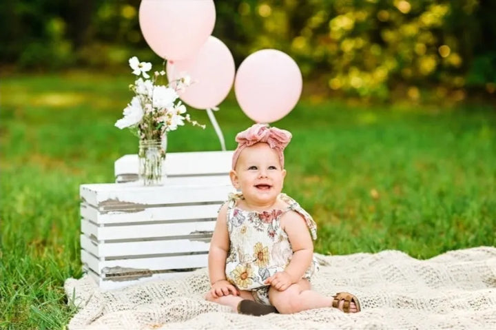 Ruby Ribbed Romper in Spring Floral