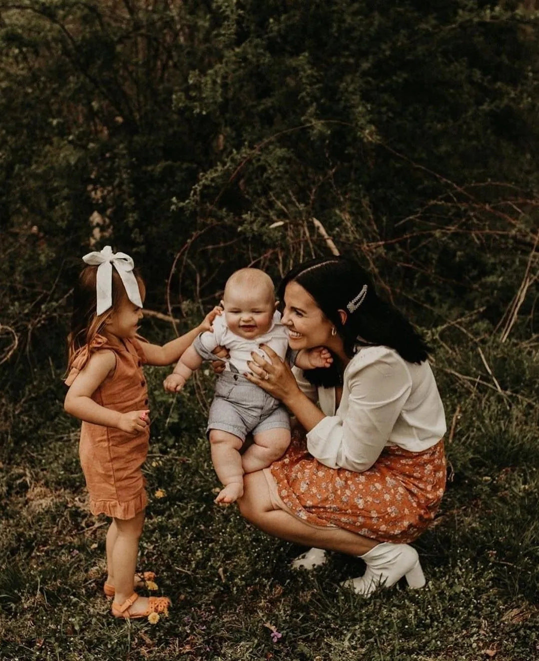 Jules Romper in Earthy Orange