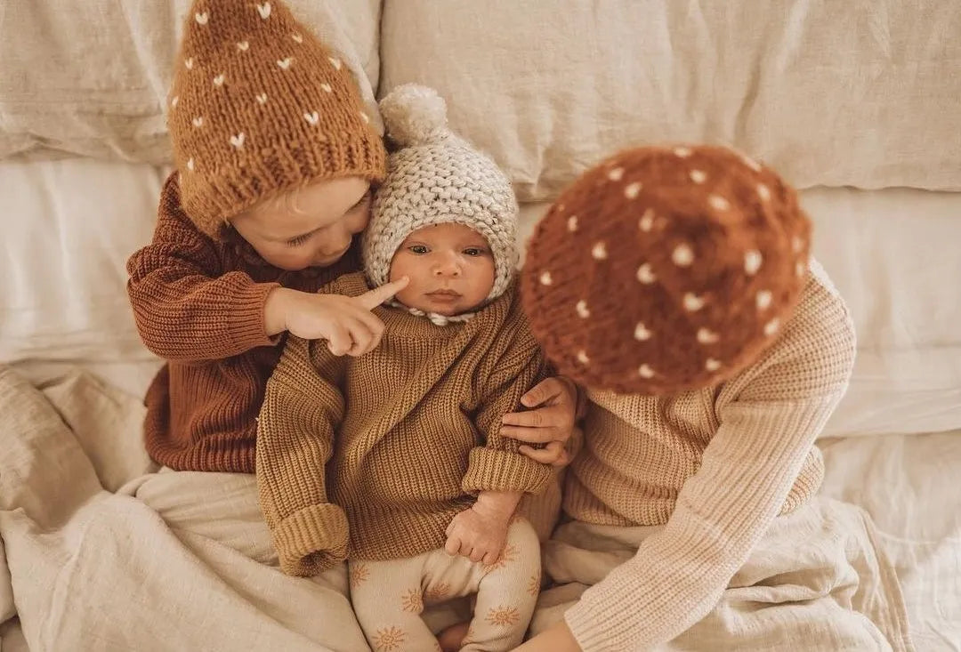 Tansy Knit Sweater in Brown | Reverie Threads