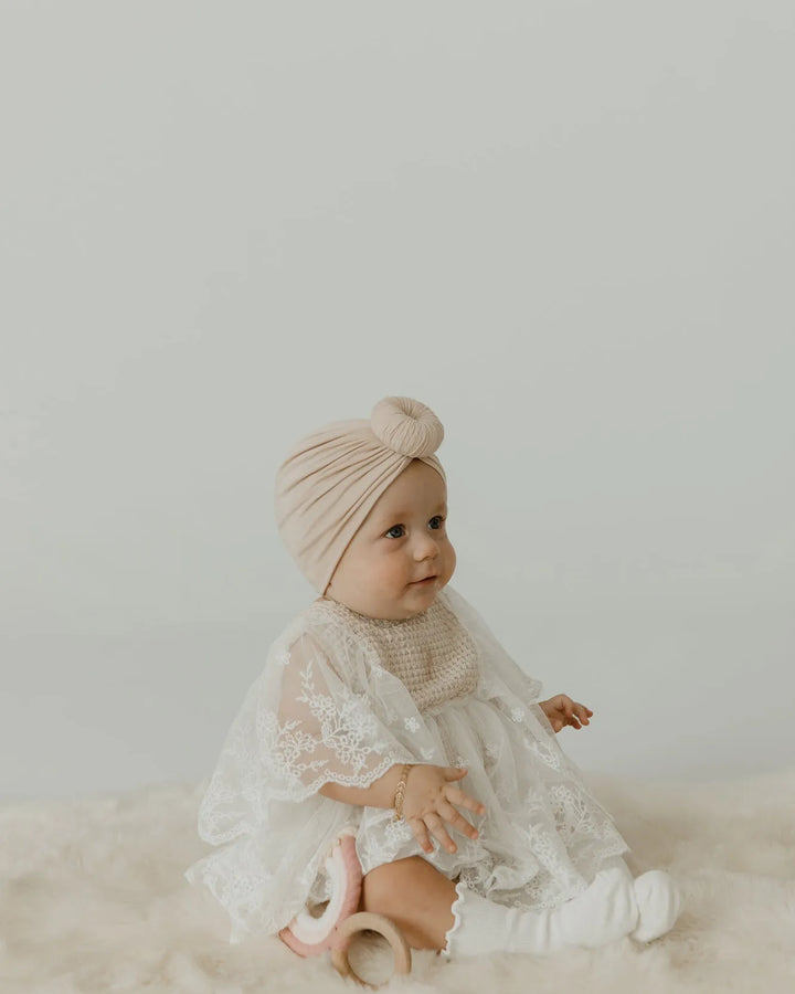 Knot Turban in Cream