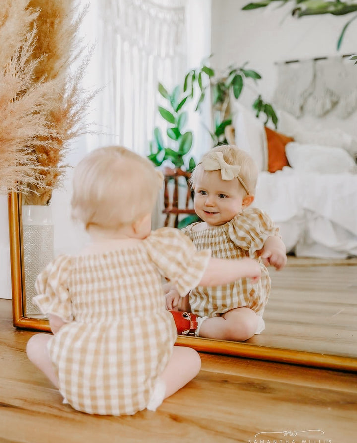 Greta Romper in Buffalo Beige