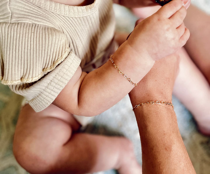 Mommy & Me Golden Love Bracelet - 14K Gold Filled