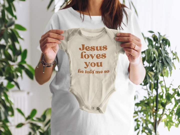 Jesus Loves You Retro Bodysuit or Tee