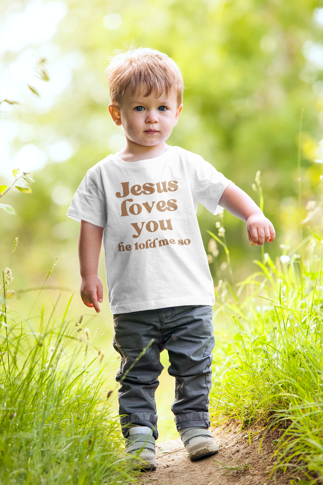 Jesus Loves You Retro Bodysuit or Tee