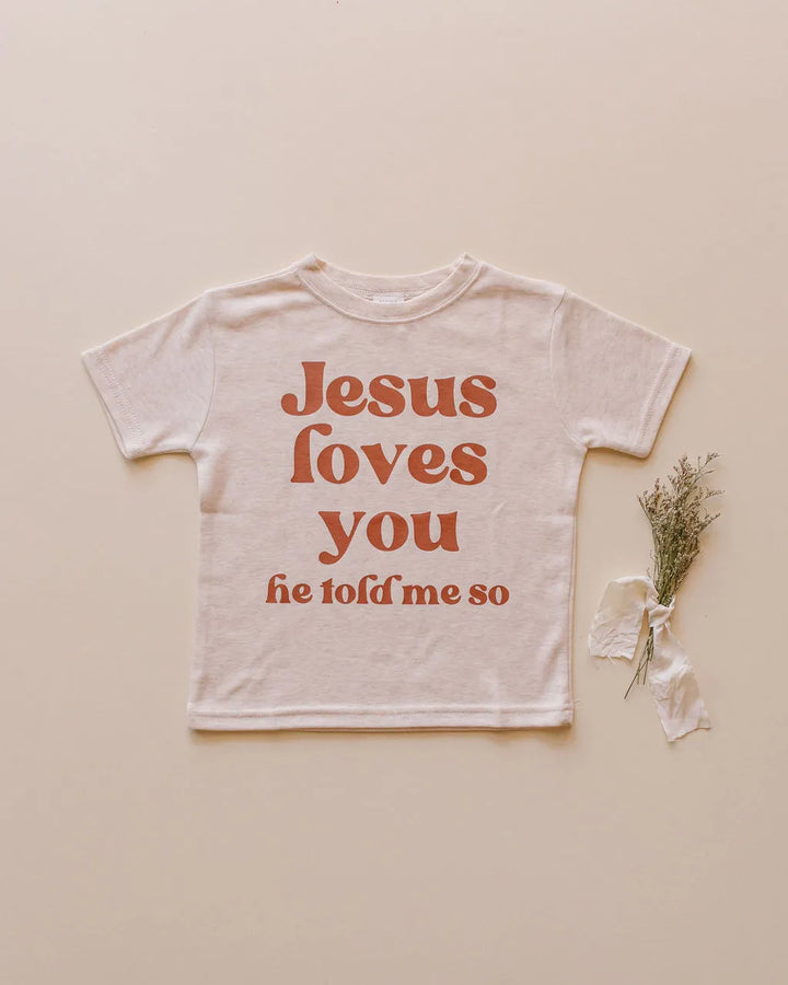 Jesus Loves You Retro Bodysuit or Tee