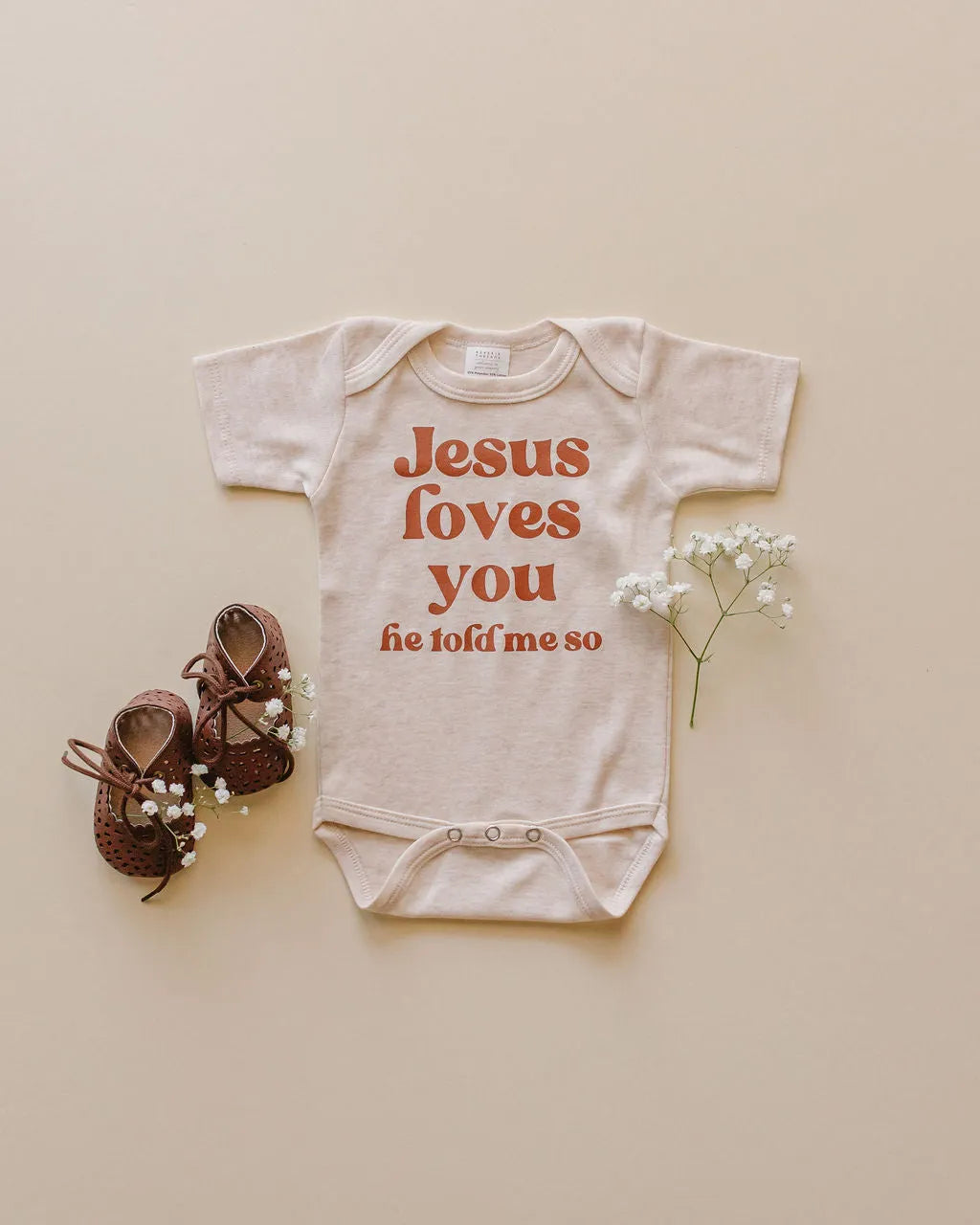 Jesus Loves You Retro Bodysuit or Tee