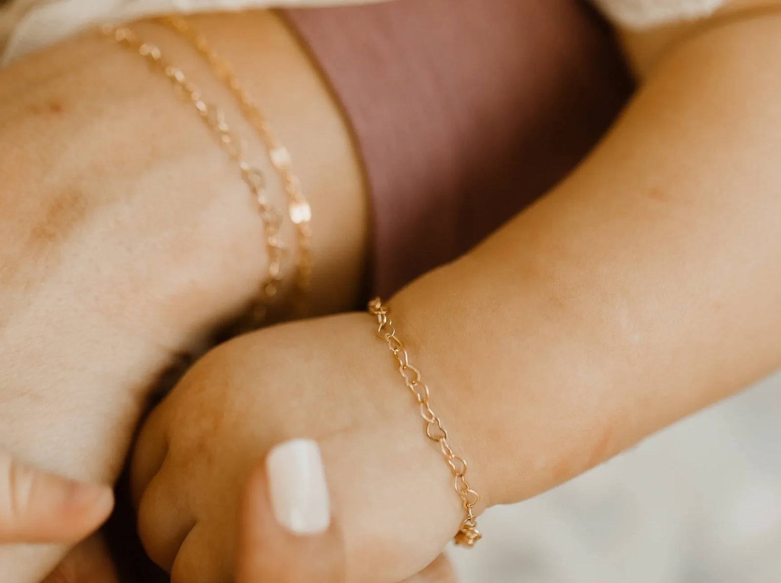 Mommy & Me Golden Love Bracelet - 14K Gold Filled