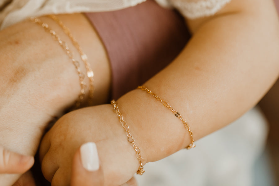 14k Gold Large Open Link Chain Bracelet with Diamond Handcuffs - Zoe Lev  Jewelry