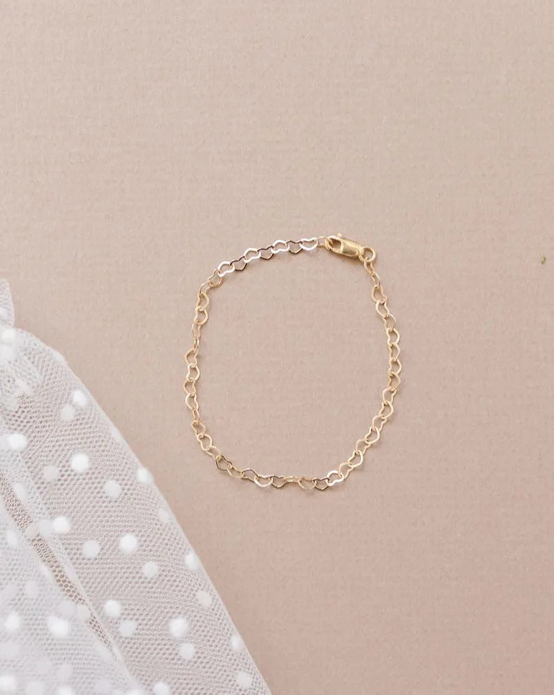 Mommy & Me Golden Love Bracelet - 14K Gold Filled