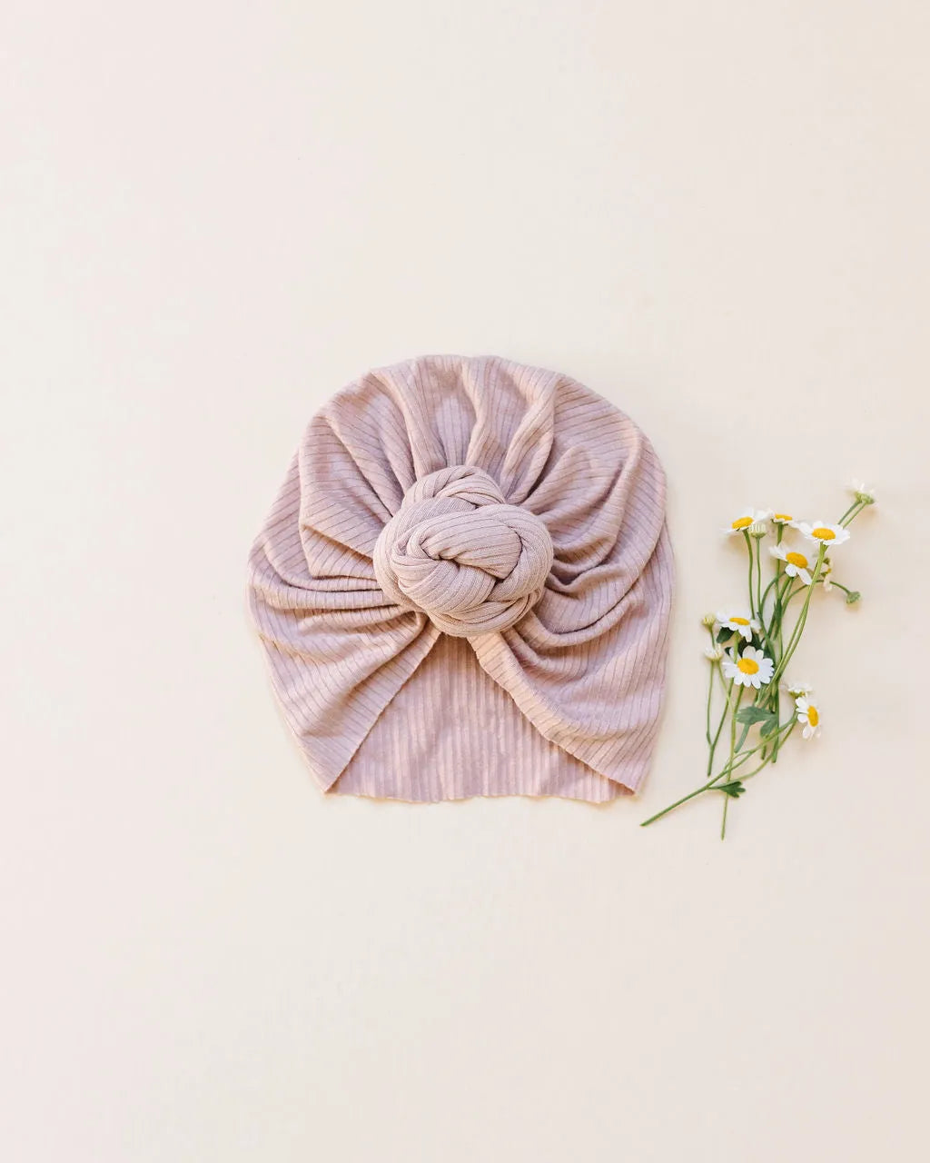 Little Knots Turban in Dusty Pink