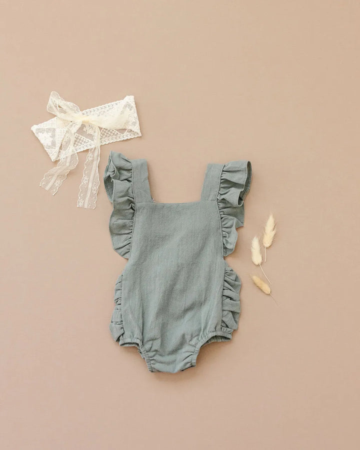 Evelyn Romper in Sage Green