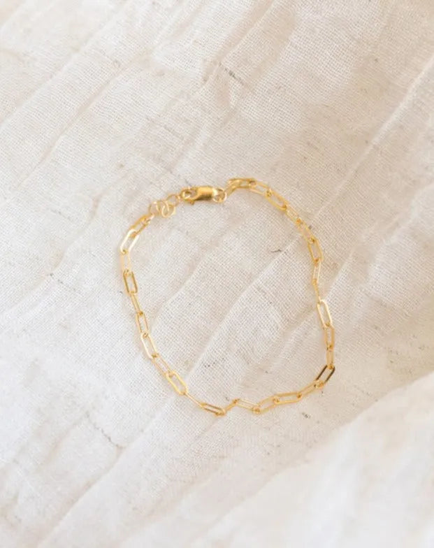 Mommy & Me Paperclip Bracelet - 14K Gold Filled